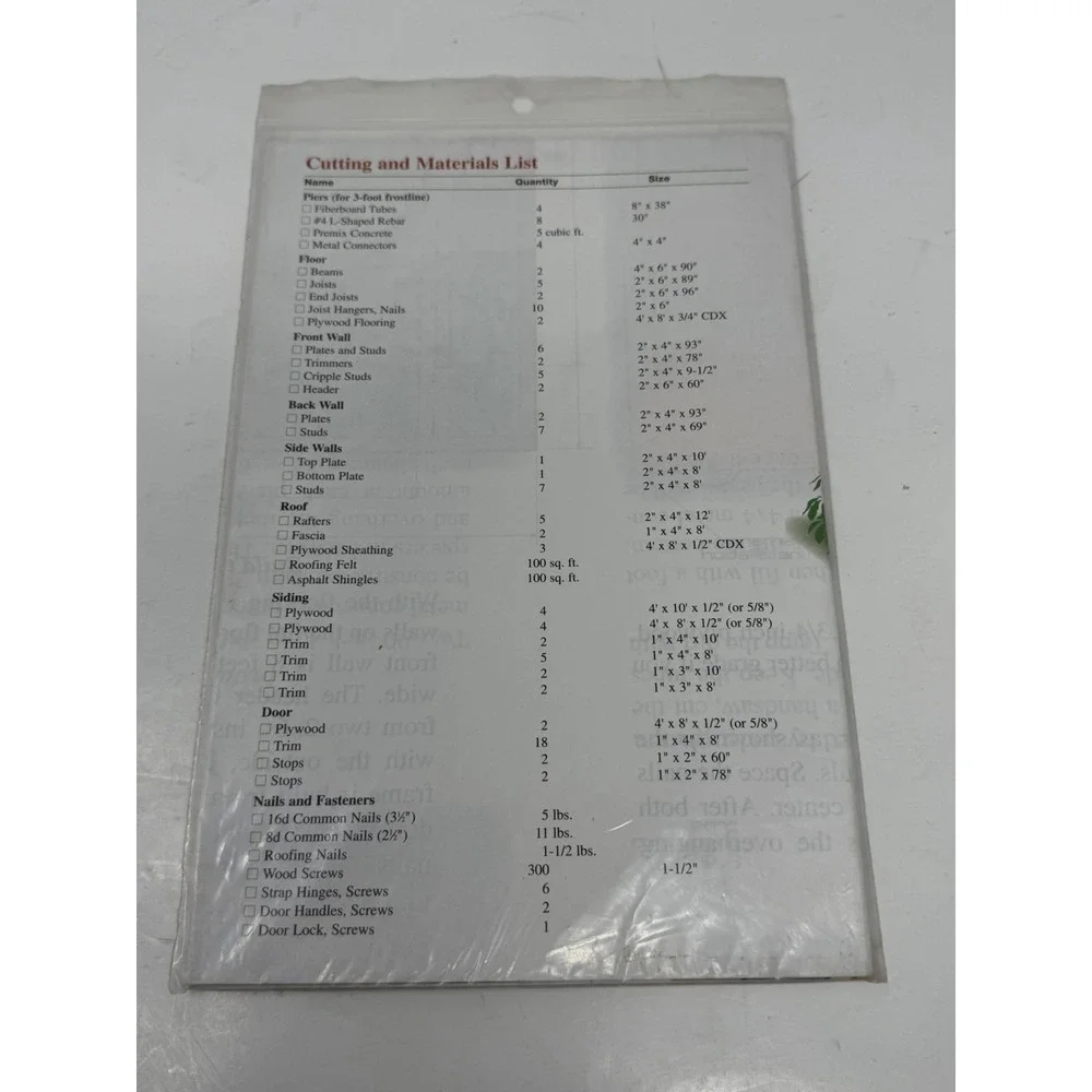 Lot of 7 Vintage‎ DIY Project Plans